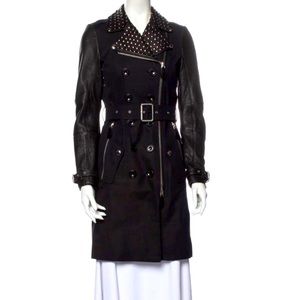 Burberry Brit New Studded Leather Trench